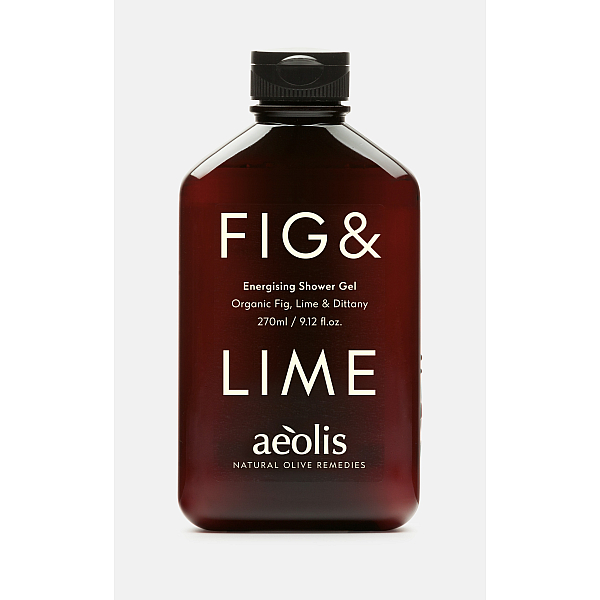 Energising Shower Gel with organic fig, lime and dittany of Crete